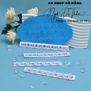 SET 4 KHUÔN CUTTER NHỰA  - CỎ