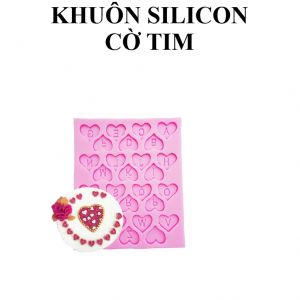 Khuôn silicon 26 chữ cái - CỜ TIM