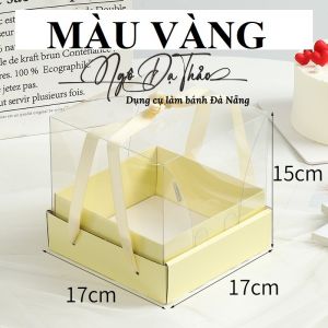 Hộp mica dây xách 17cm