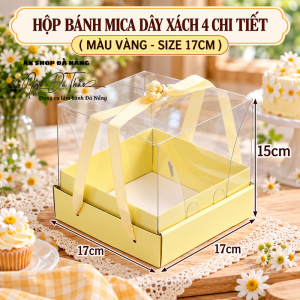 Hộp mica dây xách 17cm