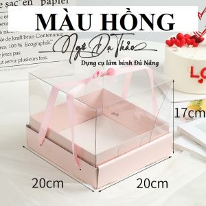 Hộp mica dây xách 20cm