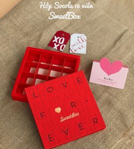HỘP SOCOLA 16 VIÊN (SWEETBOX)