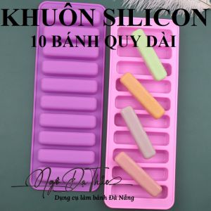 Khuôn silicon 10 bánh quy dài