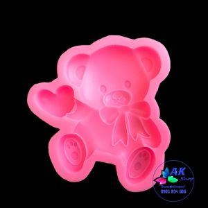 KHUÔN SILICON GẤU LOVE