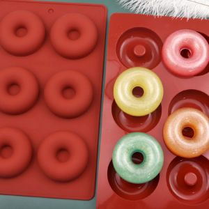 KHUÔN SILICON 6 DONUT 6.7CM
