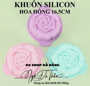 KHUÔN SILICON HOA HỒNG 16.5CM