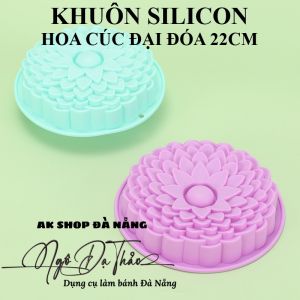 KHUÔN SILICON HOA CÚC ĐẠI ĐÓA 22CM
