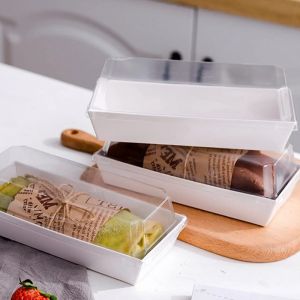HÔP GIẤY CHỮ NHẬT NẮP PET 17.5CM