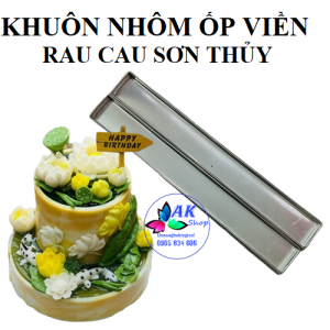 KHAY NHÔM ỐP VIỀN RAU CAU SƠN THỦY (DÀY 8ZEM)