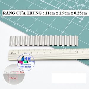 DAO CẮT ĐẤT SET/FONDANT/ COOKIE RĂNG CƯA TRUNG