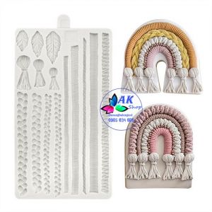 KHUÔN SILICON DÂY GAI DÀI 21.5CM