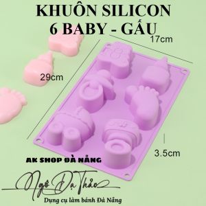 KHUÔN SILICON 6 BABY