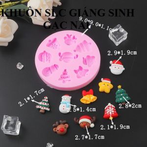 KHUÔN SILICON GIÁNG SINH FONDANT - SOCOLA ( GẠC NAI)