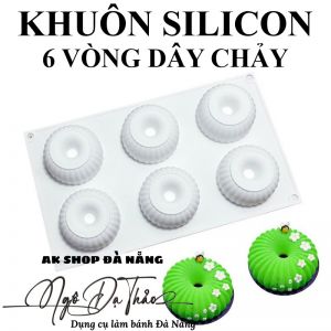 Khuôn silicon mousse 6 vòng dây chảy