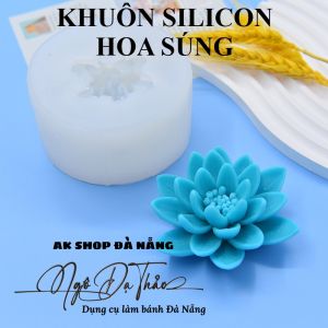 KHUÔN SILICON HOA SÚNG ĐẠI 9CM