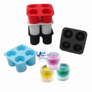 KHUÔN SILICON 4 CÁI LY 10*10*5