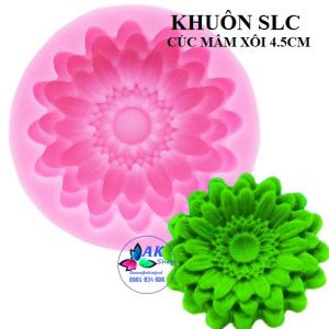 KHUÔN SILICON HOA CÚC MÂM XÔI 4.5CM