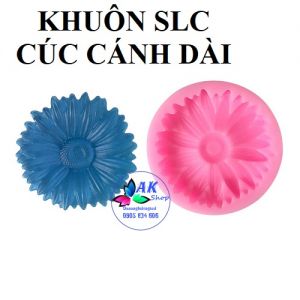KHUÔN SILICON HOA CÚC CÁNH DÀI 4.5CM