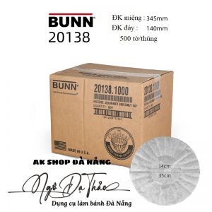 Set 50 tờ giấy lọc cà phê BUNN 20138 ĐK 35cm