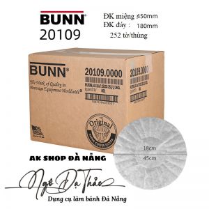 Set 50 tờ giấy lọc cà phê BUNN 20109 ĐK 45cm