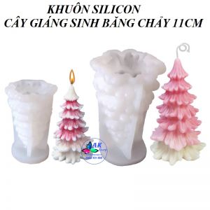 KHUÔN SILICON CÂY GIÁNG SINH BĂNG CHẢY 11CM