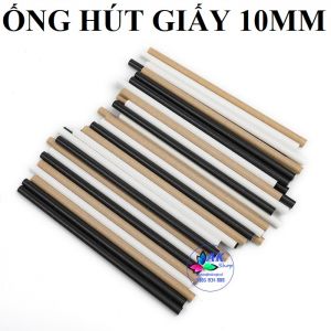 SET 25 ỐNG HÚT GIẤY 10MM ( MỘT MÀU)