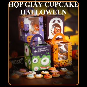 Hộp giấy cupcake 1 bánh - HALLOWWEN