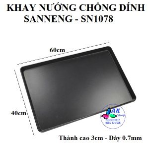 Khay nhôm nướng chống dính 40*60 SANNENG