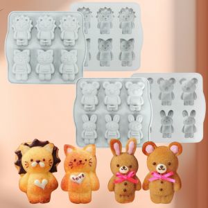 Khuôn silicon THỎ - GẤU - SƯ TỬ