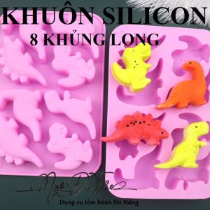 Khuôn silicon 8 khủng long