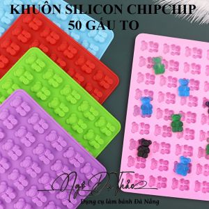 Khuôn silicon kẹo dẻo / chip chip - 50 gấu TO