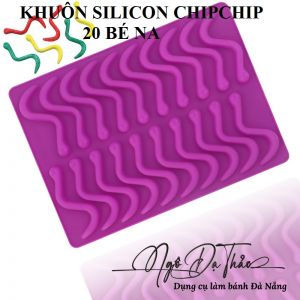 Khuôn silicon kẹo dẻo / chip chip - 20 bé na