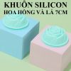 set-10-khuon-silicon-hoa-hong-va-la-7cm - ảnh nhỏ  1