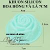set-10-khuon-silicon-hoa-hong-va-la-7cm - ảnh nhỏ 3