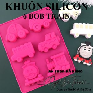 KHUÔN SILICON 6 XE LỬA BOB