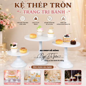 Kệ thép ddwox bánh 3 tầng TRÒN