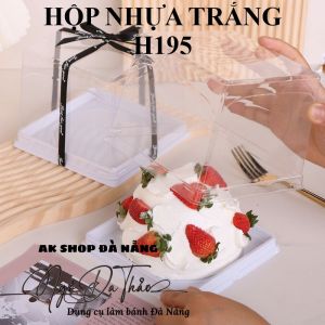 Hộp nhựa trắng H195