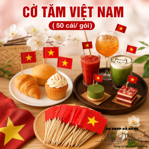 Set 50 cờ tăm Việt Nam trang trí decor