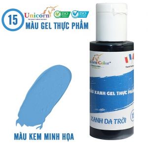 Màu gel thực phẩm UNICORN 28ml ( XANH DA TRỜI)