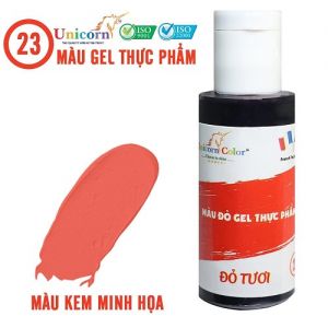 Màu gel thực phẩm UNICORN 28ml (ĐỎ TƯƠI)