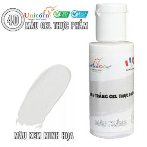 Màu gel thực phẩm UNICORN 28ml ( TRẮNG)