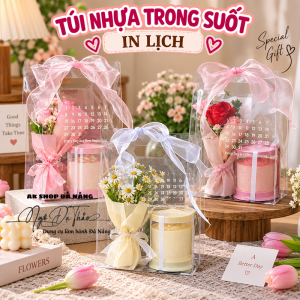 Túi nhựa mica in lịch 27*18*11