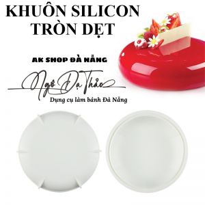 Khuôn silicon mousse tròn dẹt