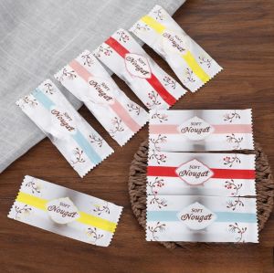 Set 200 túi đựng kẹo nougat 4*9.5