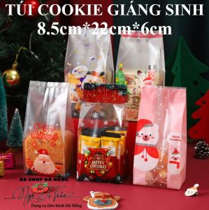 Set 10 túi nhựa cookie 8.5*22.5 - GIÁNG SINH