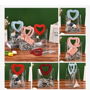 Túi nhựa PVC quai tim 20*18*10
