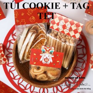 Set 10 túi gương cookie 9*23 +  tag TẾT