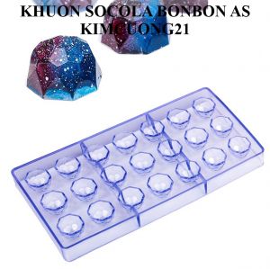 Khuôn nhựa socola bonbon AS - 21 Kim Cương