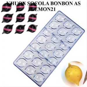 Khuôn nhựa socola bonbon AS - 21 Quả chanh