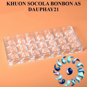 Khuôn nhựa socola bonbon AS - 21 Dấu phẩy
